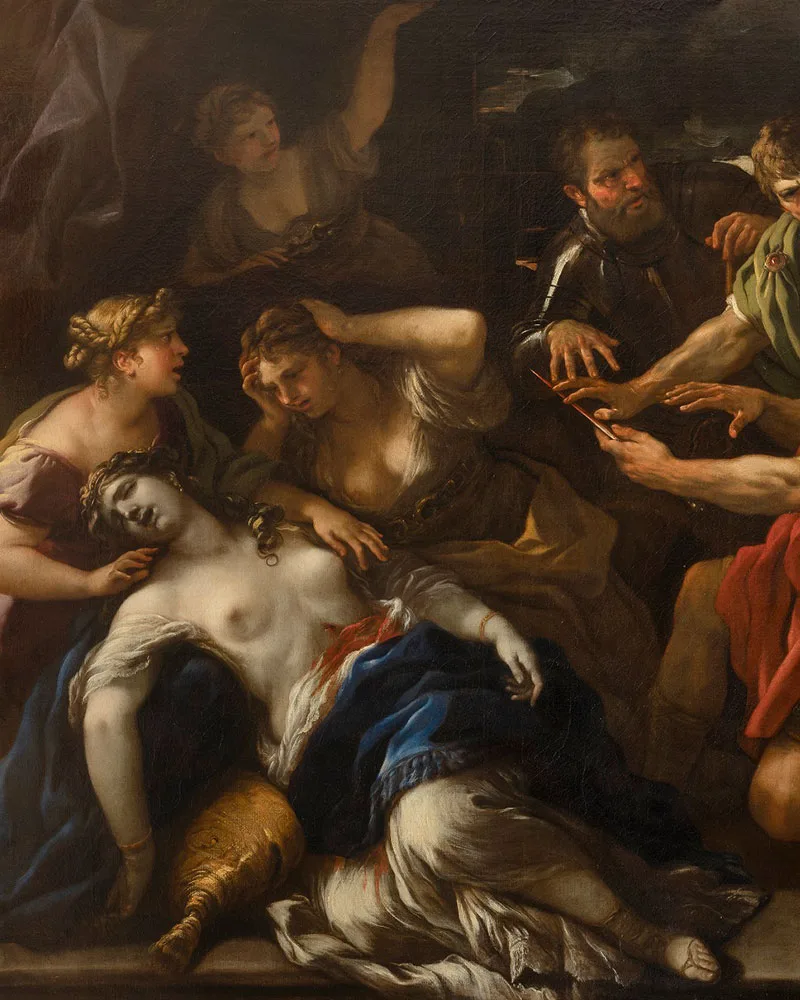 Giuramento di Bruto contro i Tarquini dopo la morte di Lucrezia